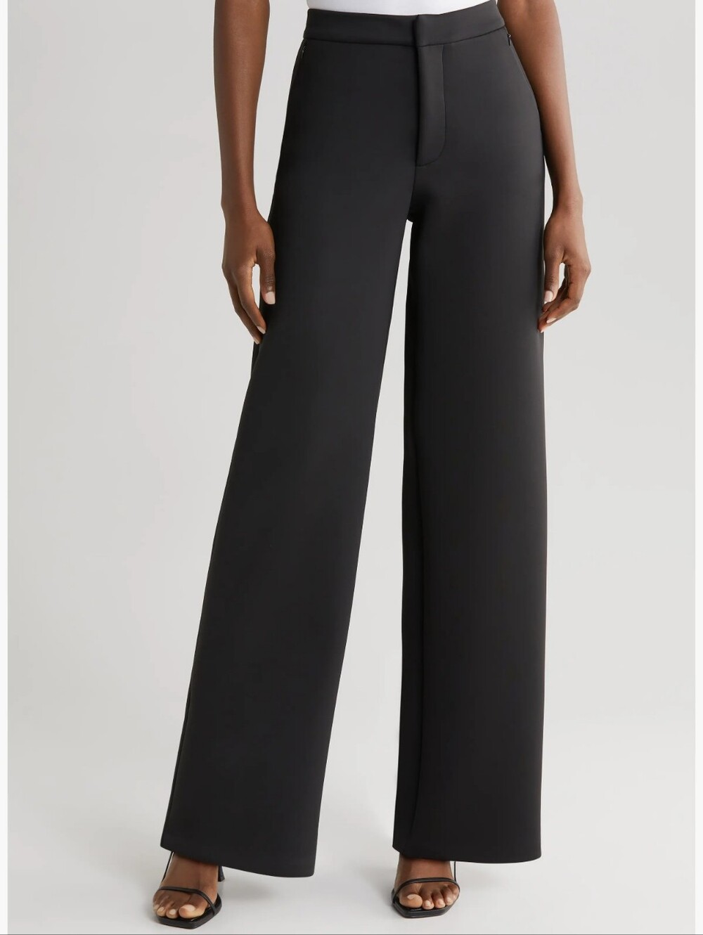 Good American Scuba Wide Leg Trousers Size 8